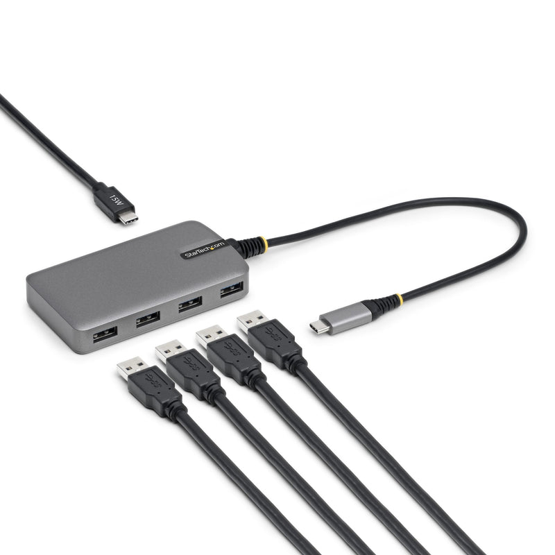 Hub USB-C 4 Ports USB-A - 5Gbps - Alimentado Bus