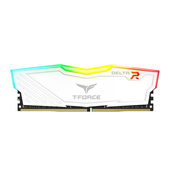 RAM Teamgroup DDR4 16GB 2X8GB PC3200 Delta Whit White/T-force RGB/Cl 16/1.35V TF4D416G3200HC16FDC01