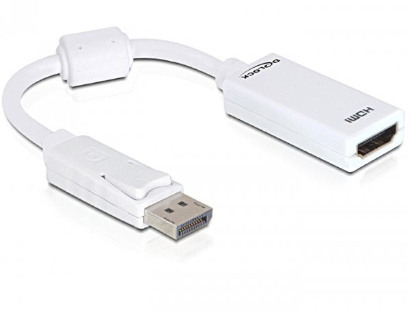 Delock Adapter DisplayPort - HDMI M/H White