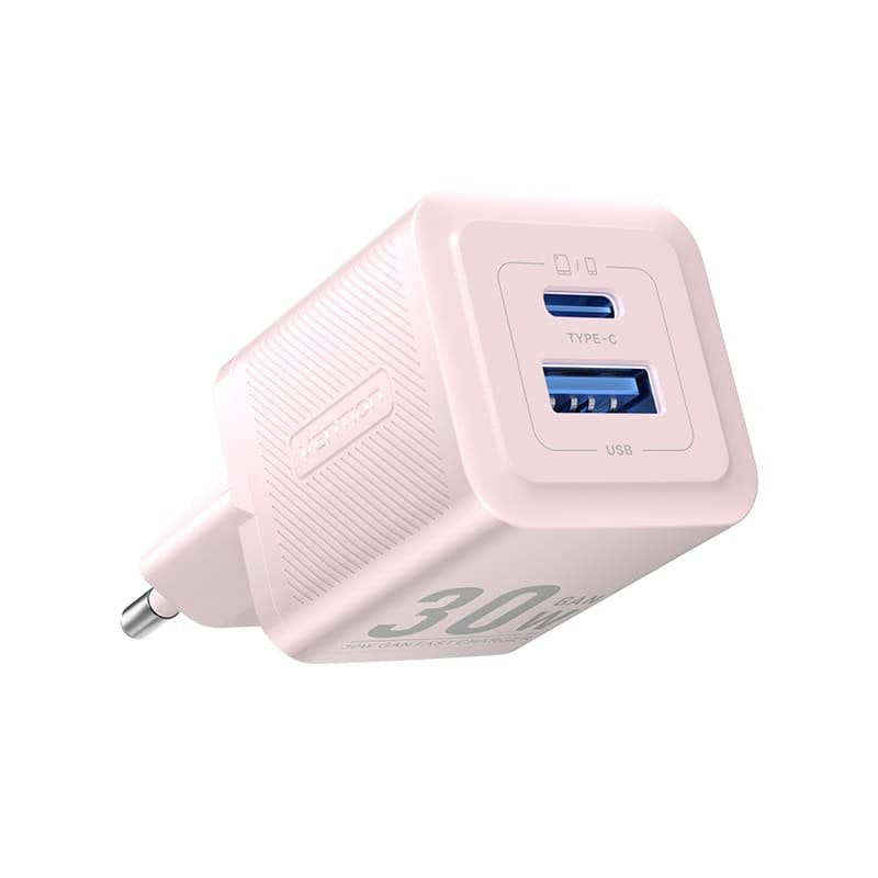 Vention Charger GaN Wall FEQP0-EU 1x USB Type-c 1x USB 30W