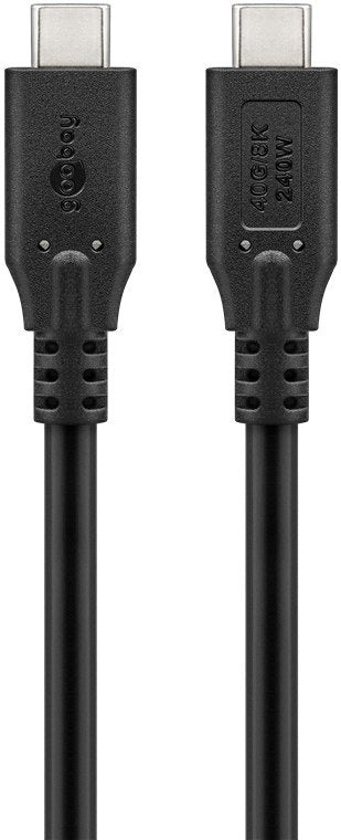 Goobay Cable USB-C USB4 240W, 40 Gbit S, Power Delivery, 1.8M, Black