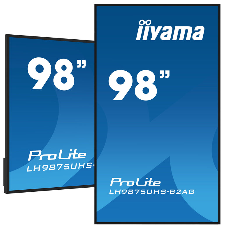Iiyama LH9875UHS-B2AG Screen Señalización Screen Plana Señalización Digital 2,48M (97.5) LED Wi-Fi 500 Cd M² 4