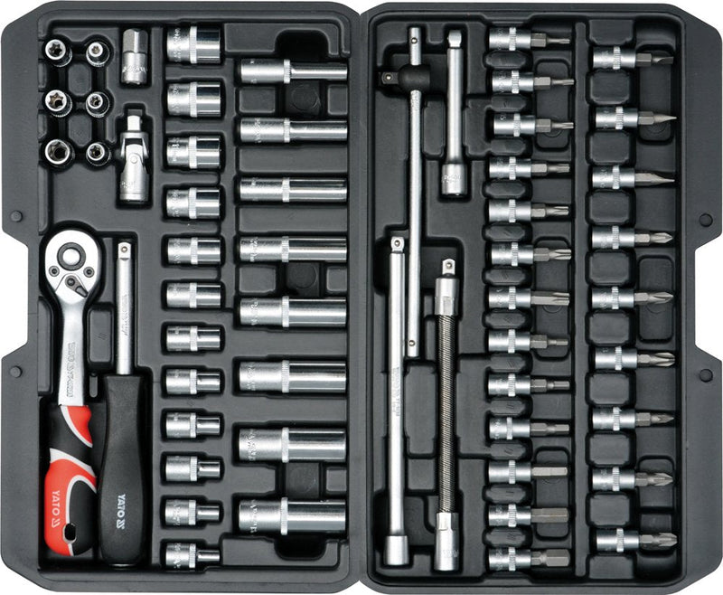 Yato Set Of Tools 56 Pieces Metal Black YT-14501