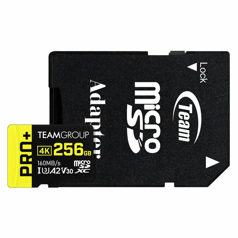 Team Group Tarjeta Pro + Microsdxc A2 Uhs-i U3 V30 256GB