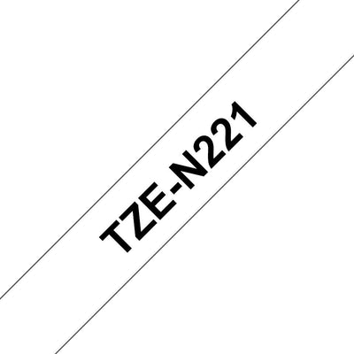 Brother TZEN221,NEGRO Sobre White Roll (0,9CM X 8M) 1 Bobina(s) Tape No Laminated P-touch PT-1005, PT-1010, 36 — image 1