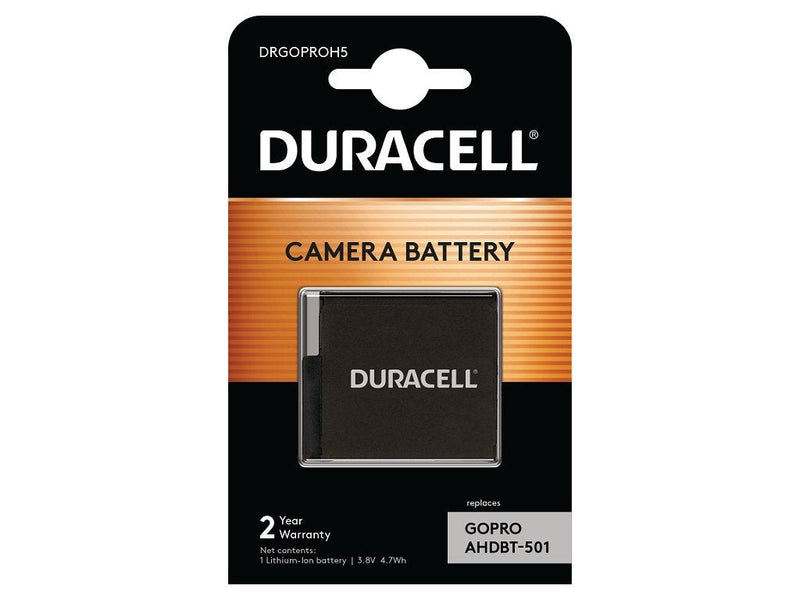 Duracell Action Camera Battery 3.8V 1250MAH Gopro HERO5 HERO6 HERO7 DRGOPROH5
