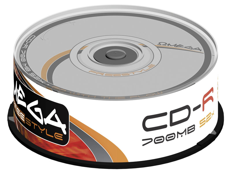 Omega Freestyle Cd-r 700MB 52X TARRINA*25 OF25