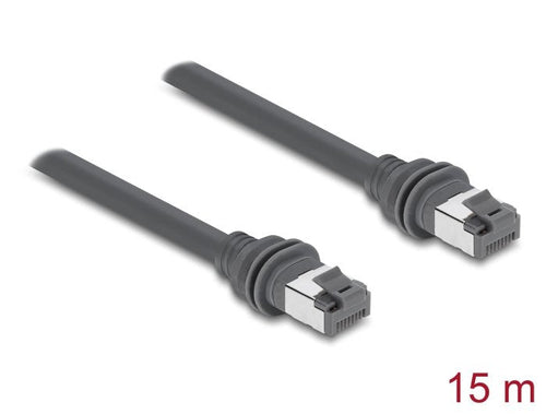 Delock Cable RJ45 Network CAT.6 Kompatibel With Starlink GEN3 - 15M Grey — image 1