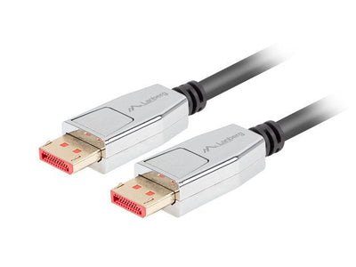 Lanberg CA-DPDP-20CU-0010-BK Cable DisplayPort 20 Pin V1.4 1M 8K — image 1