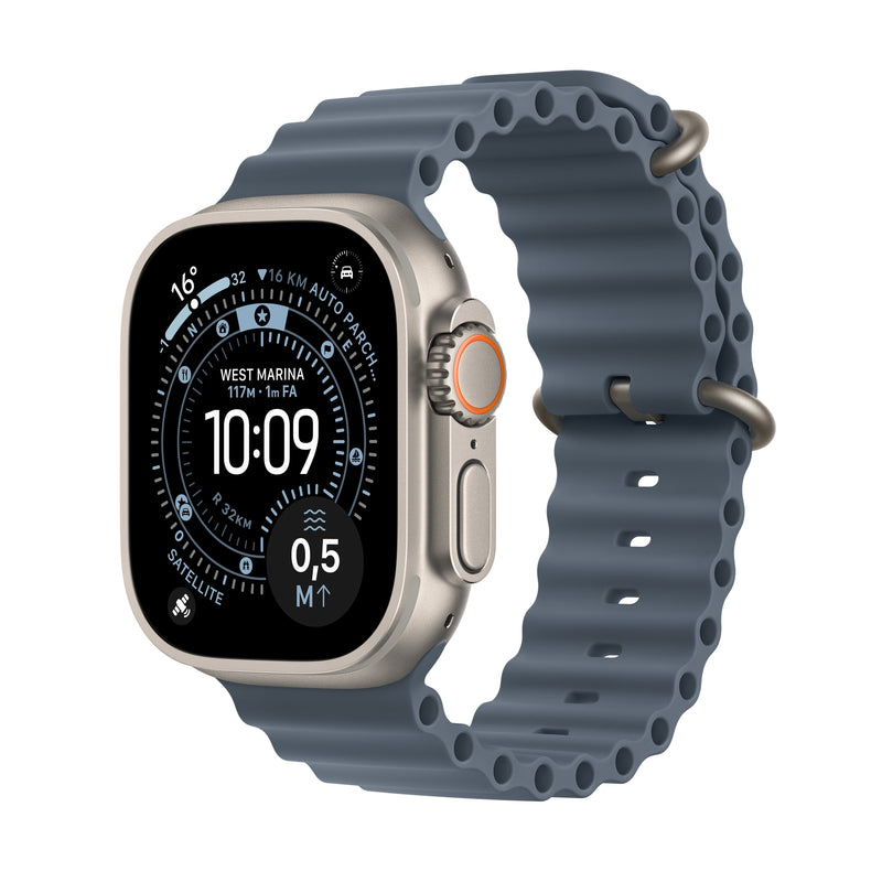 Apple Watch Watch Ultra 3 (2025) LTE 49MM Titanium Funda Con Ocean Band - Azul