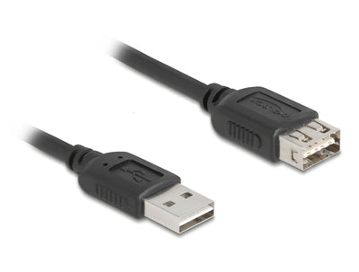 Delock 81510 USB Cable USB 2.0 0,2M USB a Black — image 1