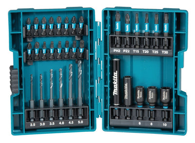 Makita Set Of Drill Bits And Puntas Impact Black B-66896, 33 Pieces B-66896 — image 1