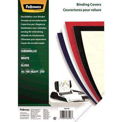 Fellowes Pack 100 Paper Contraportada Documento - A4 - Finish Brillo - 250 Grs - Certificacion Fsc — image 1