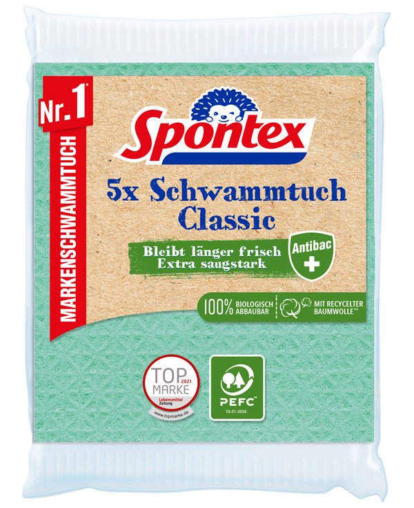 Spontex 19200216 Trapo Limpiar Multicolour 5 Pieces