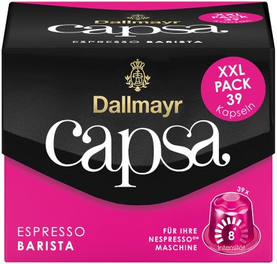 Dallmayr Capsa Espresso Barista Kaffeekapseln, Kräftig, 39 Units