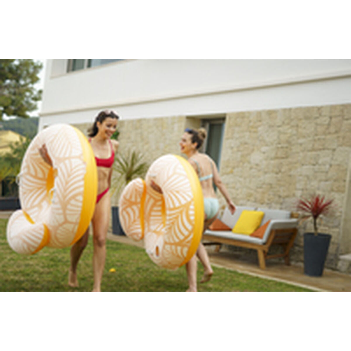 Bestway Inflatable Pool Chair Bestway Deluxe 118 X 117 Cm Orange