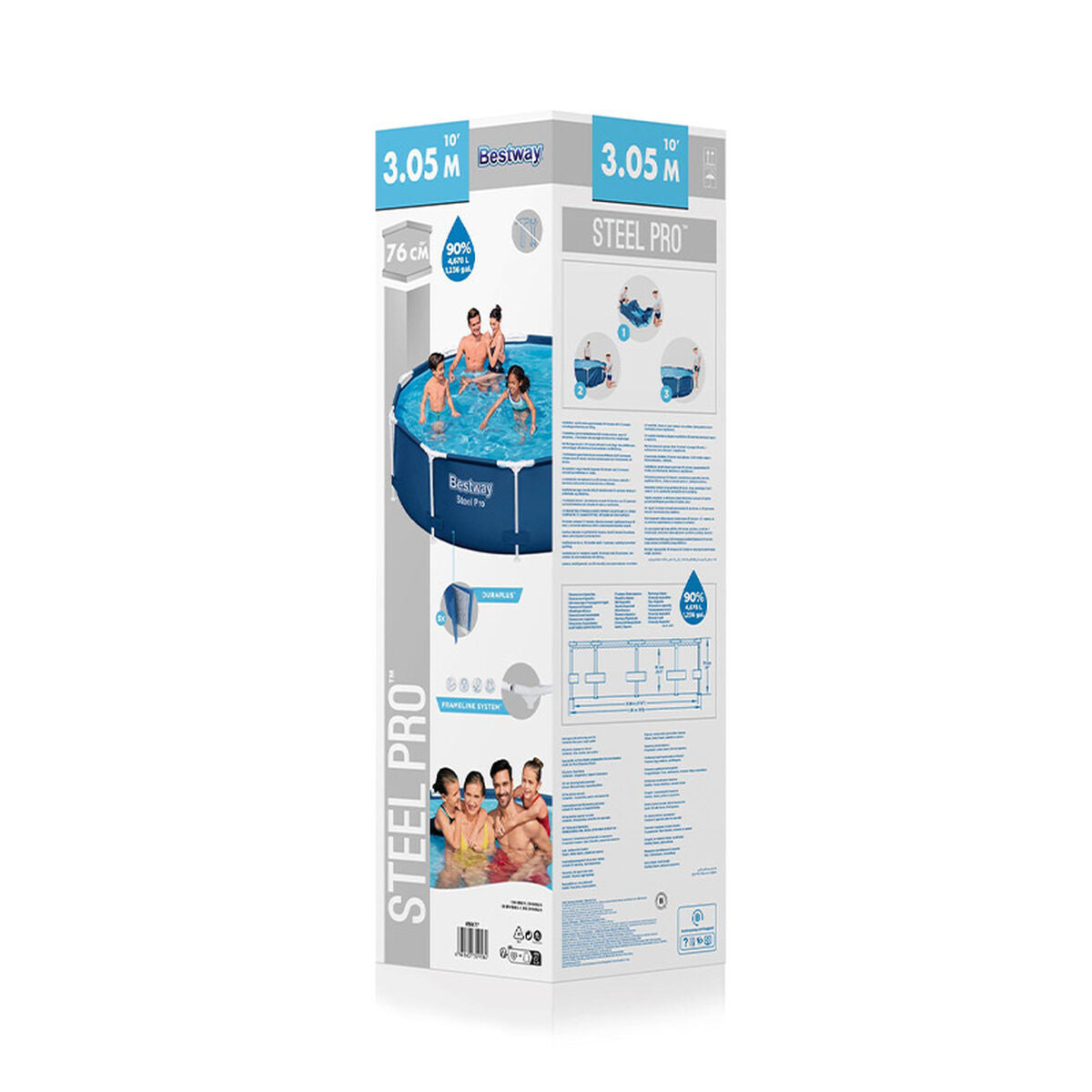 Bestway Removable Pool Bestway 305 X 76 Cm 305 X 305 X 76 Cm