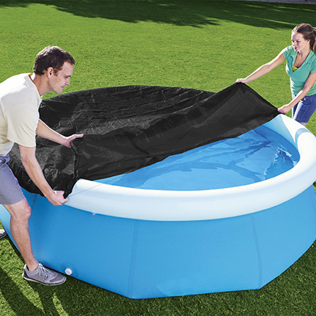Bestway Swimming Pool Cover Bestway Black Ø 244 Cm (1 Unit)