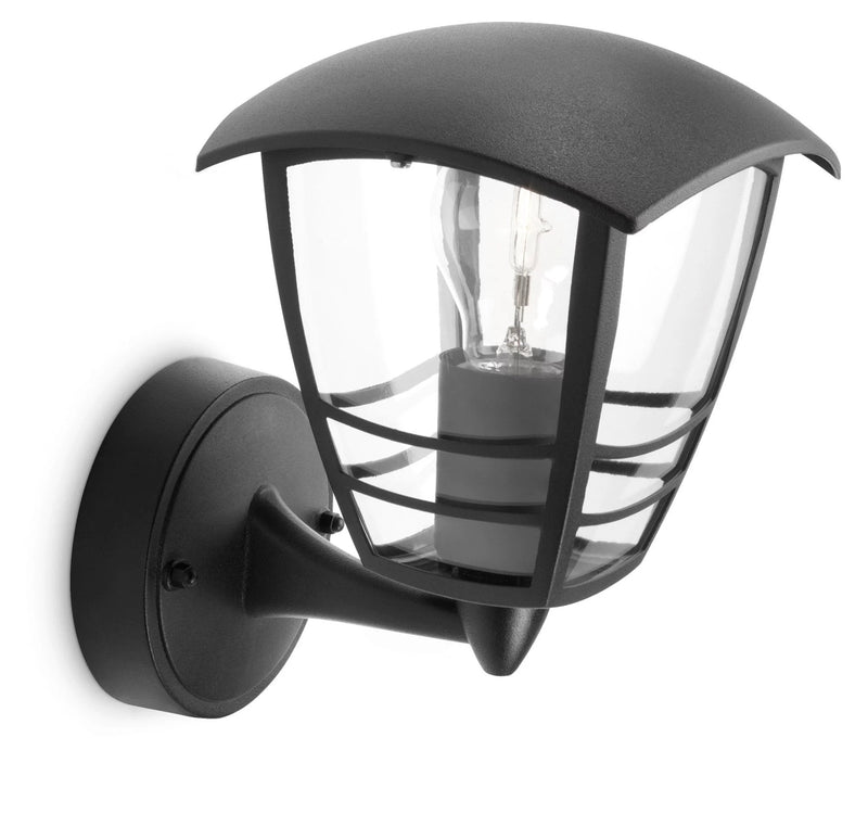 Philips Wall Light Outdoor Wall 1X60W Black Mod. Creek