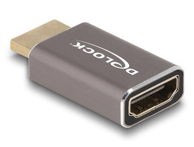 Delock HDMI Adapter Male a Female 8K 60 HZ Grey Metall — image 1