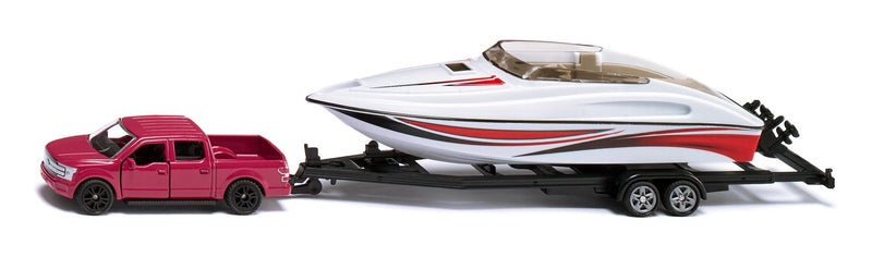 Siku Super Ford F150 With Barco a Motor, Model Vehículo 10256800000