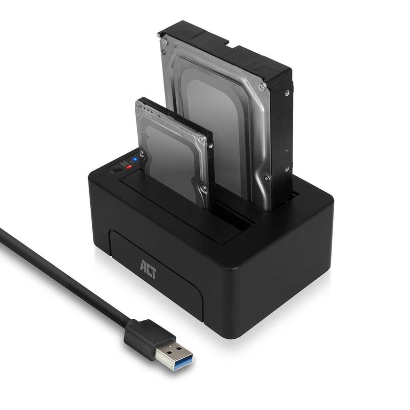 2.5 Inch And 3.5 Inch SATA Dual HDD SSD Docking Station, USB 3.2 GEN1