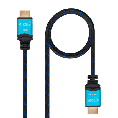 Nanocable HDMI Cable V2.0 Male a HDMI V2.0 Male 5M - 4K@60HZ 18Gbps - High Speed - Recubierto Nylon Trenzado - — image 1