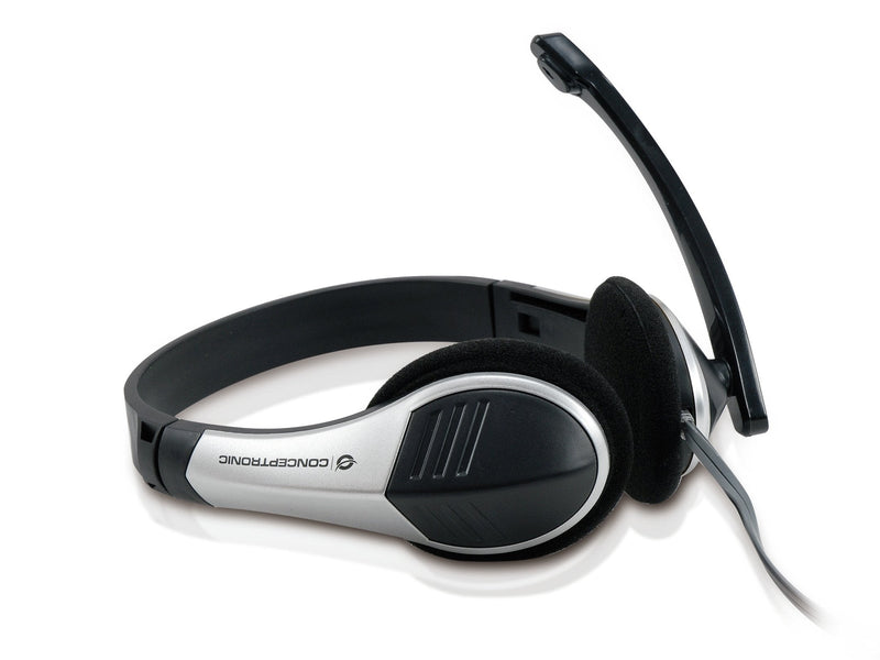 Conceptronic Headphones CHATSTAR2 V2 Stero Microphone Flexible C08-045