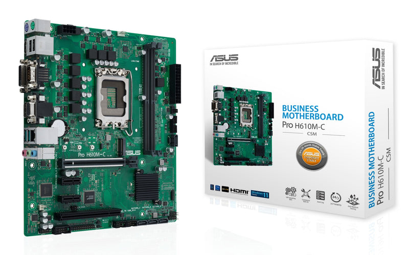 ASUS Motherboard Pro H610M-C-CSM Intel 1700 2DDR5 MATX 90MB1AT0-M0EAYC