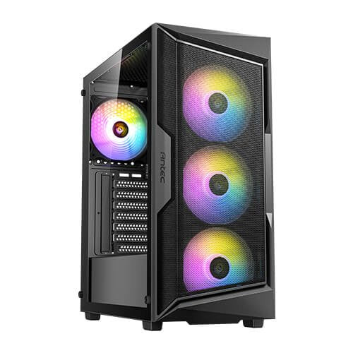Antec PC Case Gaming AX61 Elite MATX 2x USB 2.0 Without Fte Black ARGB