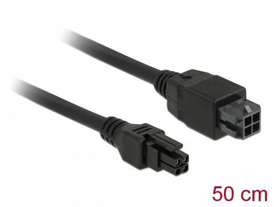 Delock Micro Fit 3.0 4 Pin Cable Alargador Connector Male Connector Female 50CM — image 1
