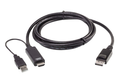 Aten HDMI Cable a DisplayPort True 4K 1,8M — image 1