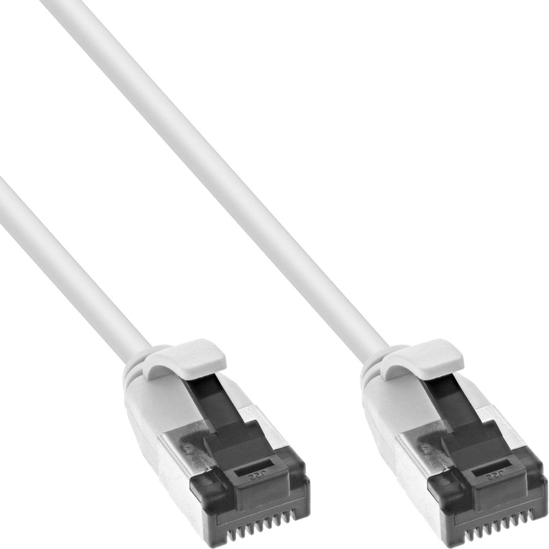 Inline® Network Cable Slim, U/FTP, CAT.8.1, Tpe Halogen-free, White 3M