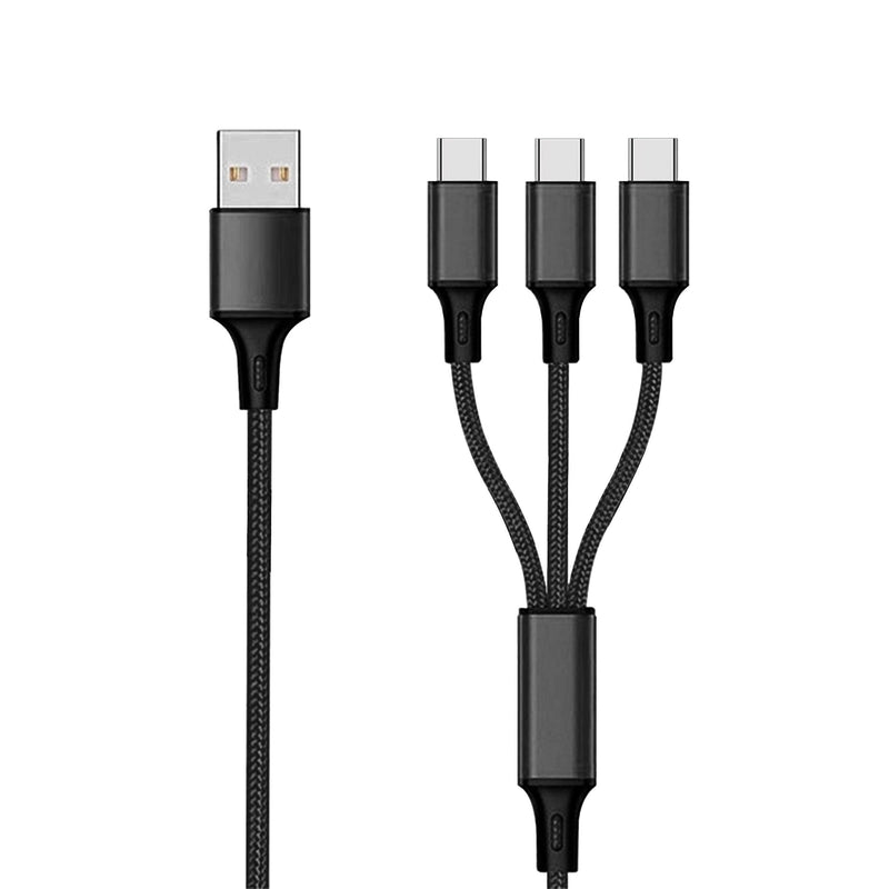 2GO Cable Charging USB 3 1 - Black - 150CM USB Type-c