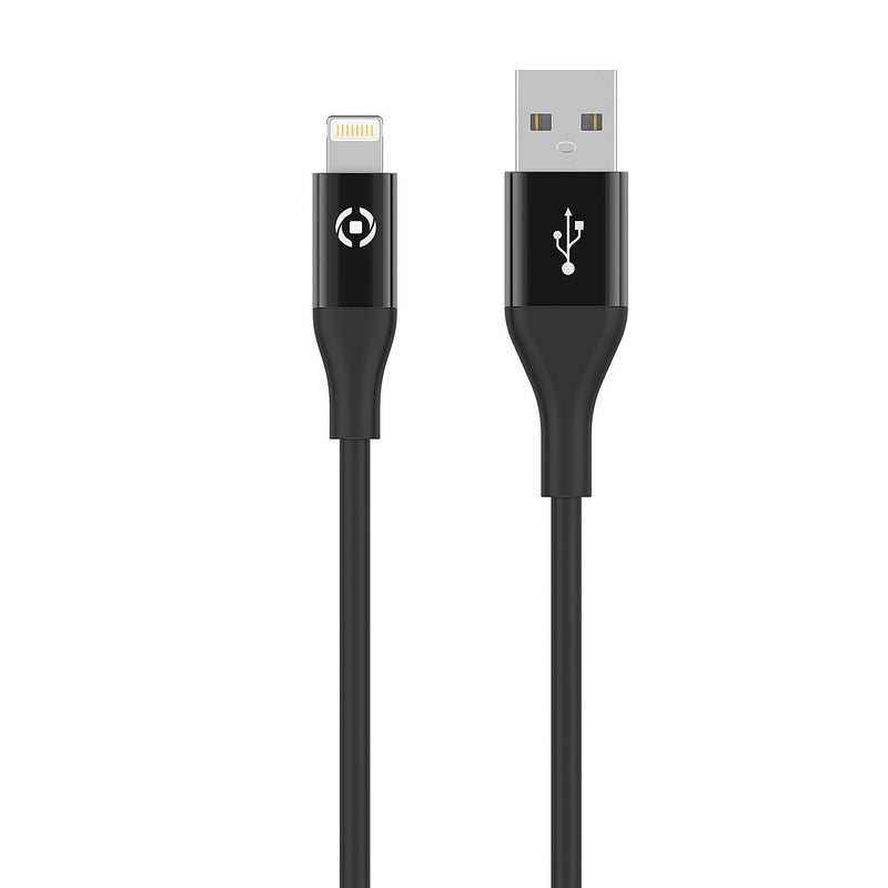 Celly USBLIGHTCOL3MBK Cable Connector Lightning 3M Black