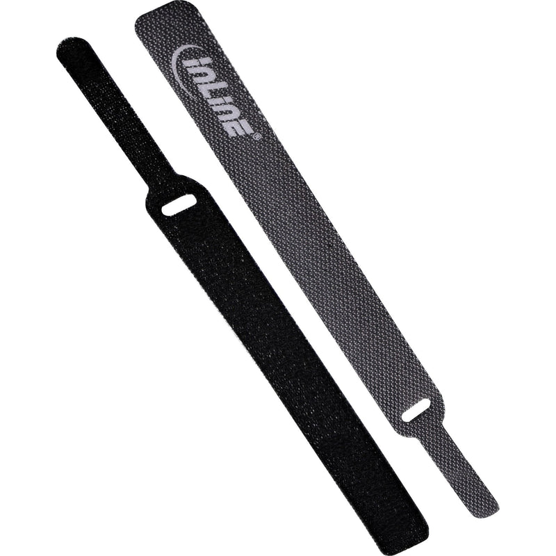 Inline Cable Strips Hook And Bucle 12X150MM 10 Units Black