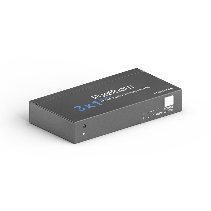 Purelink Puretools - 3X1 HDMI2.0 Switch 4K (60HZ 4:4:4), Hdr-umschaltung, Ir-f