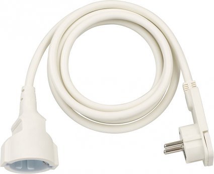Brennenstuhl 1168980220 Cable Power White 2M Alargo