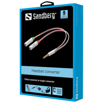 Sandberg Converter Headphones Dual a Single — image 1