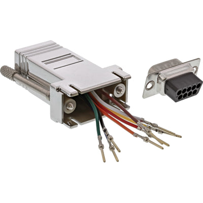 Inline Adapter 9 Pines Sub-d Male a RJ45 Female Metal — image 1
