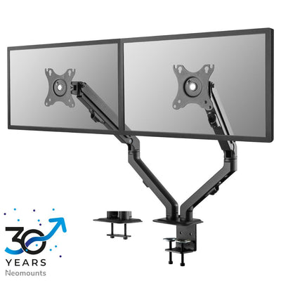 Newstar Desk Mount 100X100 2-7KG 17-27 '' / Black / Tilt / Swivel / Rotating — image 1
