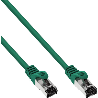 Inline Network Cable S/FTP Pimf CAT.8.1 Libre Halógenos 2000MHZ Green 0.25M — image 1