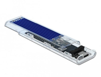 Delock 42620 Box External Hard Drive M.2 External Enclosure Unit Estado Sólido (SSD) Blue — image 1