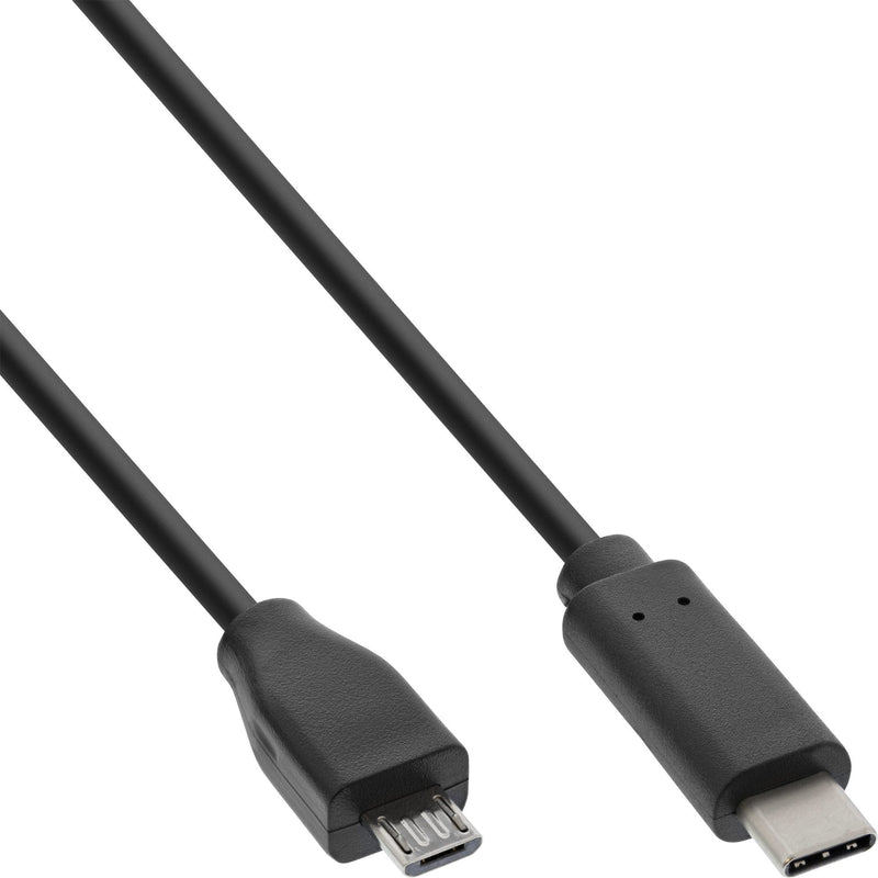 Inline Cable USB 2.0, Type-c Male a Micro-b Male Black 1M