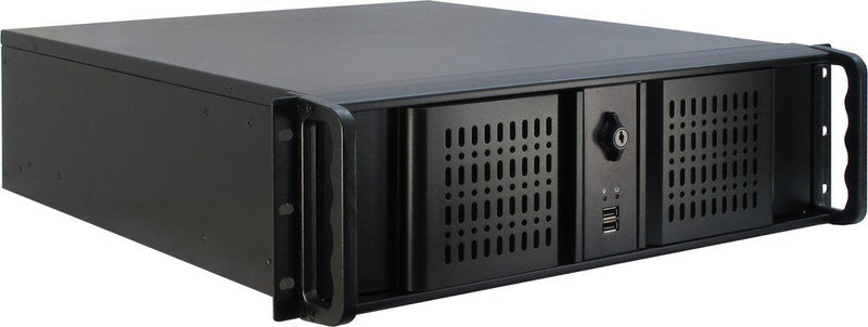 Inter-tech Box Rack 19 '' Ipc 3U 3U-3098-S 3U-RACK, Black Without Power Supply 2XUSB2.0