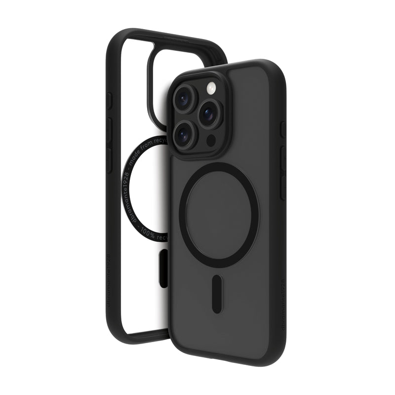 DBRAMANTE1928 Grenen Housing Rear Phone Mobile Phone Compatibilidad With Magsafe Plastic Black Apple Iphone 16