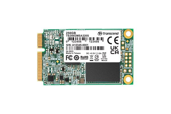 Transcend SSD 256GB Msata SATA3 3DTL Read WRITE:560 500