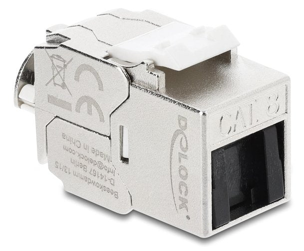Keystone Módulo RJ45 Connector Female a Lsa CAT.8.1 Apantallado With Clip Closure And Cover Antipolvo Without