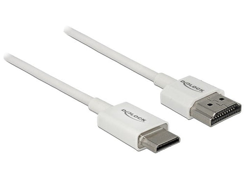 Delock Cable High Speed HDMI With Ethernet - Hdmi-a Connector Male HDMI Mini-c Connector Male 3D 4K 0,25M Slim — image 1
