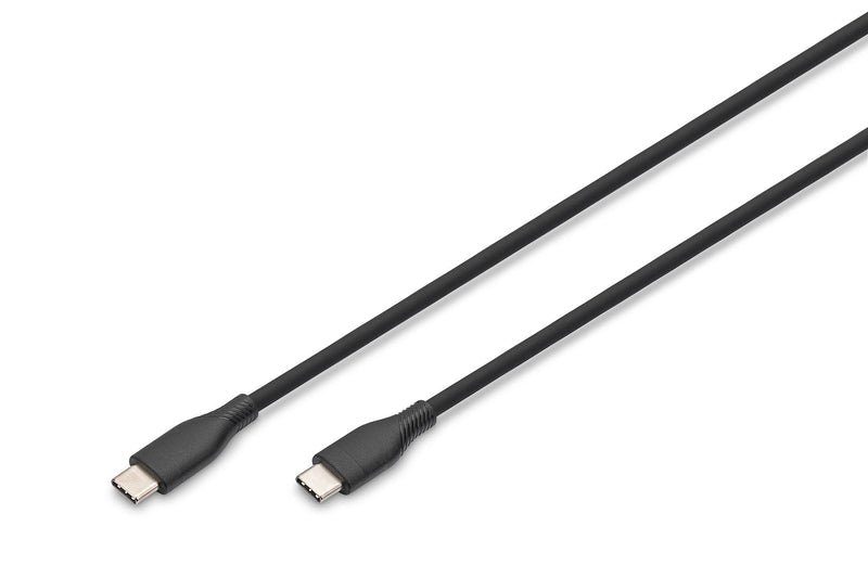 Digitus USB-C 2.0 (st-st) 1M Ladecable Silikon 60W Black